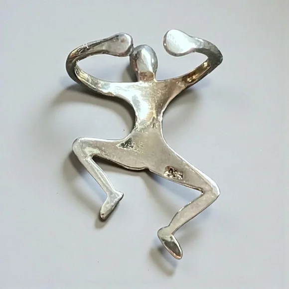 Sterling Tiny Man Ear Cuff - Picture 3 of 4